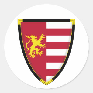 Pegatina Medieval Lion Shield