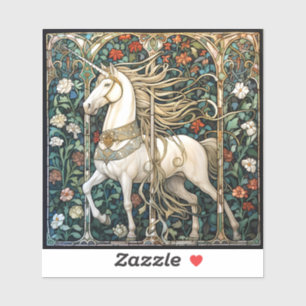 Pegatina Medieval Unicorn - Suncatcher Window Cling Pegatin