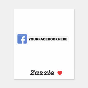 Pegatina Medios sociales de Facebook personalizado