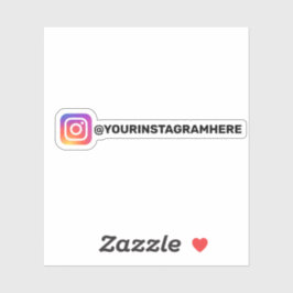 Pegatina Medios sociales de Instagram personalizado