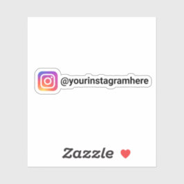 Pegatina Medios sociales de Instagram personalizado