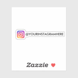 Pegatina Medios sociales de Instagram personalizado