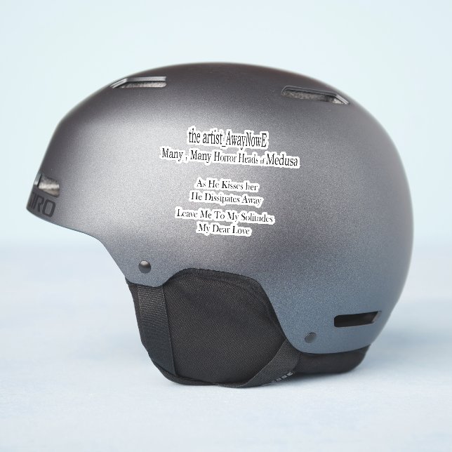 Pegatina Medusa awaynowe Horror 1MMHead Bphrases Diecut 25 (Lado del casco)