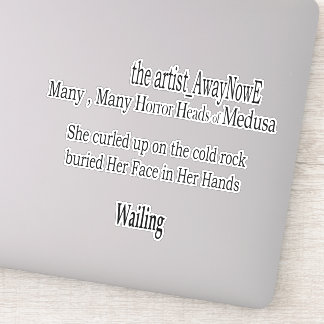 Pegatina Medusa awaynowe Horror 3MMHead Bphrases Diecut 25