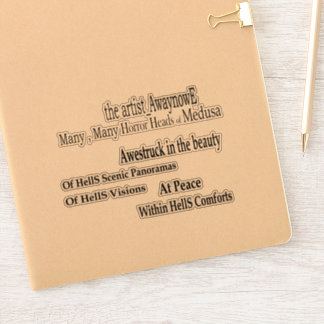 Pegatina Medusa awaynowe Horror 5MMHead Bphrases Diecut 25