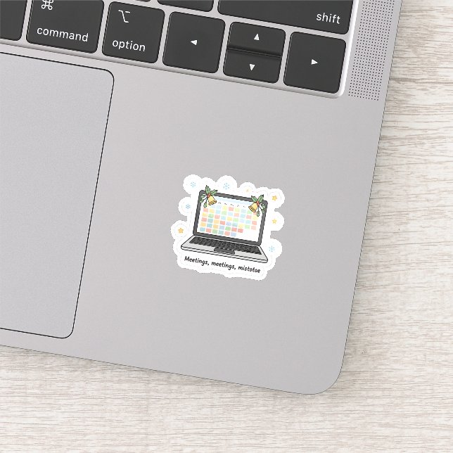 Pegatina Meetings, Meetings, Mistletoe – Cute Holiday Work  (Detalle)