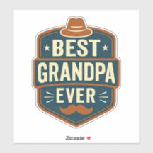 Mejor abuelo retro insignia