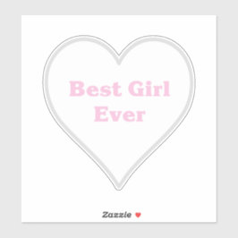 Pegatina Mejor chica jamás