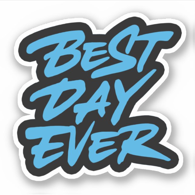 Pegatina Mejor día (Anverso)