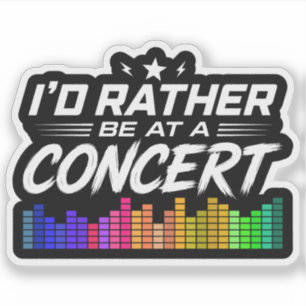 Pegatina Mejor Estaría En Un Concierto Amante Divertido De 