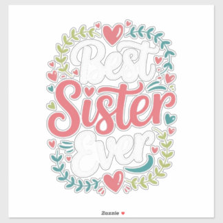 Pegatina Mejor hermana del mundo