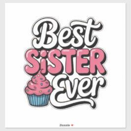Pegatina Mejor hermana del mundo