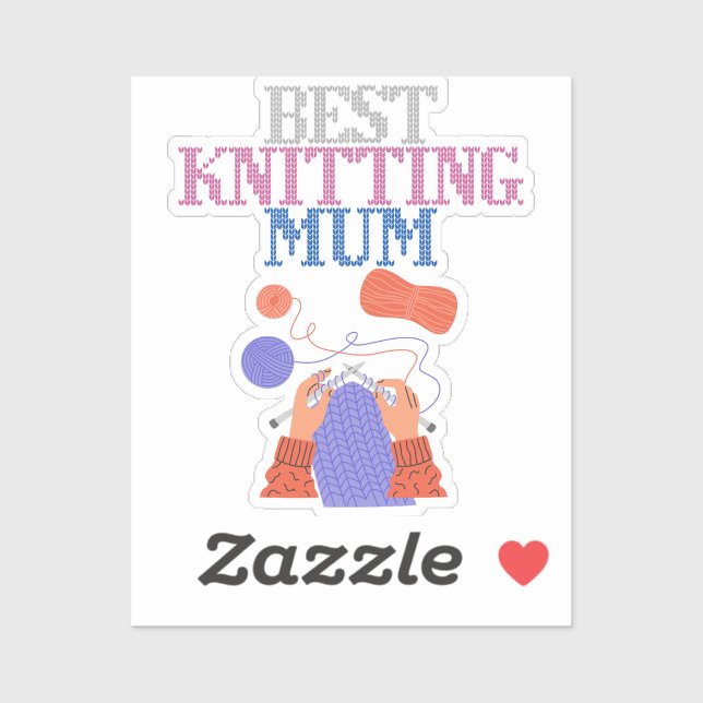 Pegatina Mejor mamá de punto 01 (Hoja)