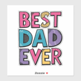 Pegatina Mejor papá del mundo