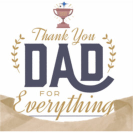 Pegatina Mejor Papá – Diseño de Agradecimiento