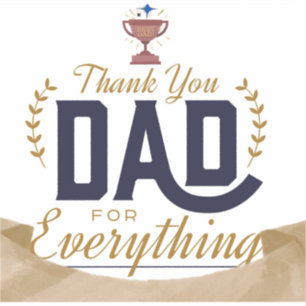 Pegatina Mejor Papá – Diseño de Agradecimiento