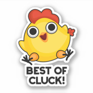Pegatina Mejor Pun De Pollo Gracioso