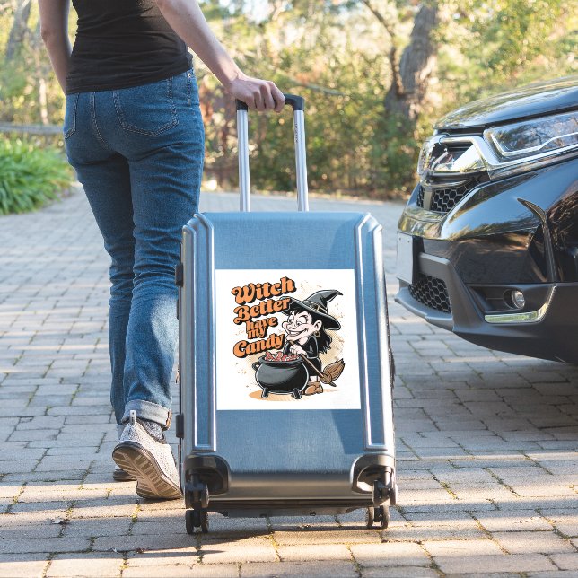 Pegatina Mejor Que La Bruja Tenga Mi Vela (Maleta Insitu)