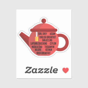 Pegatina Mejor tetera de Teas Negros