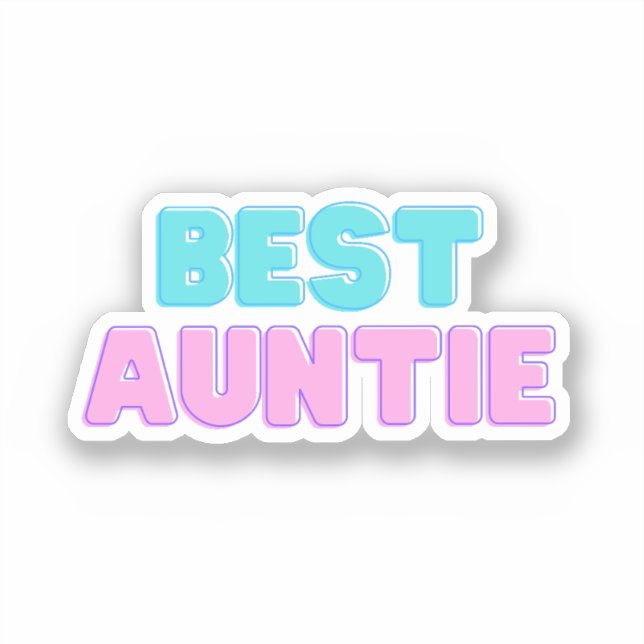 Pegatina Mejor Tía (Anverso)