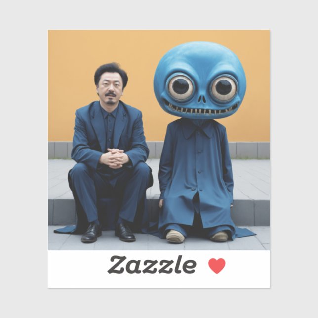 Pegatina Mejores amigos (Hoja)