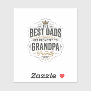 Pegatina Mejores Papás Ascendidos a Abuelo Diseño de Camise