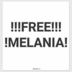 Pegatina MELANIA GRATIS Trump No Puede Leer Hankamer Artjun