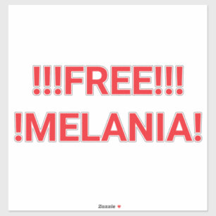 Pegatina MELANIA GRATIS Trump No Puede Leer Hankamer Artjun