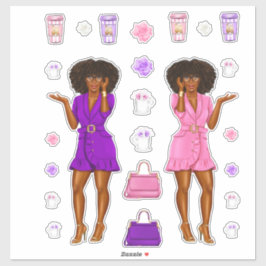 Pegatina Melanin Sis Women Planner Decals