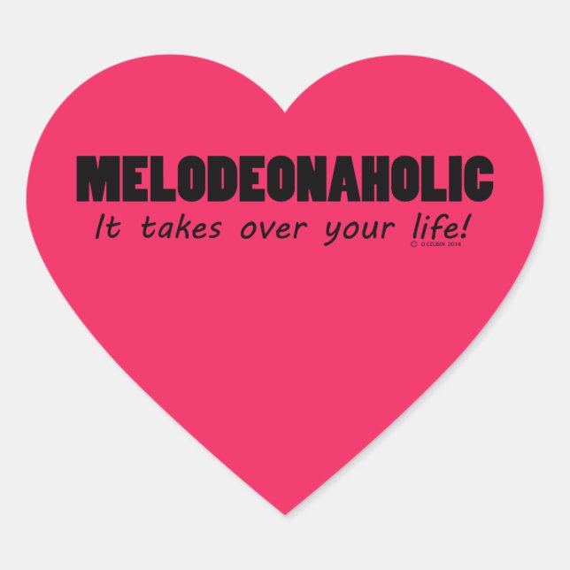 Pegatina Meldeonaholic Life Heart (Anverso)