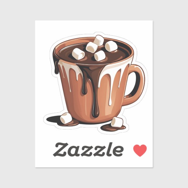 Pegatina Melting Chocolate Volcano Fantasy sticker (Hoja)