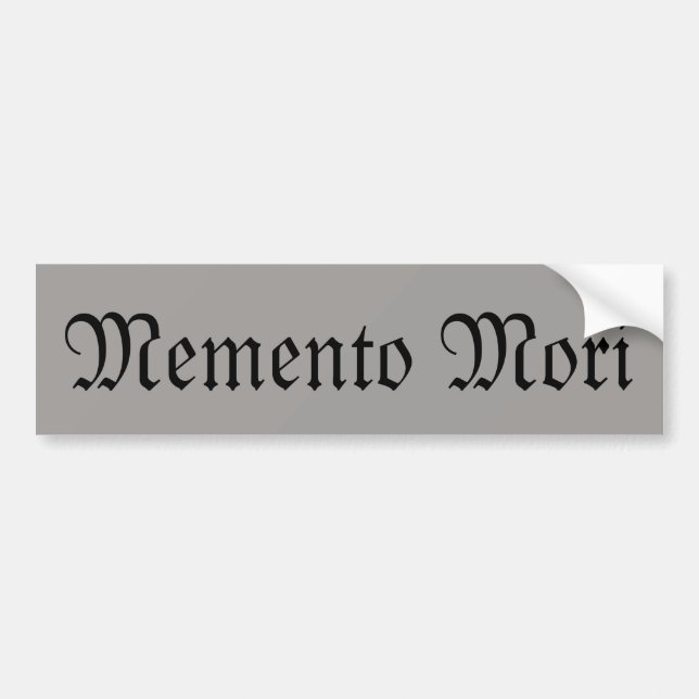 Pegatina Memento Mori (Recuerde la muerte) (Frente)