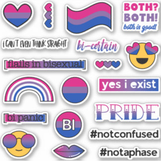 Pegatina Memes de la bandera bisexual