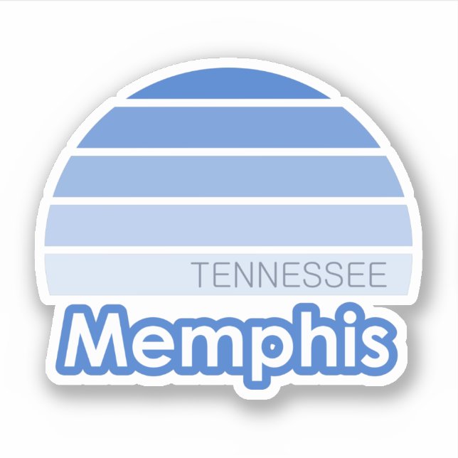 Pegatina Memphis Tennessee (Anverso)