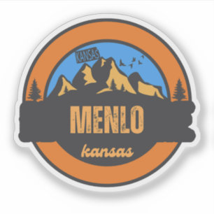 Pegatina Menlo, Kansas