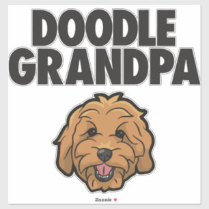 Pegatina Mens Goldendoodle Abuelo Doodle Papa Cute Goldend