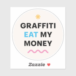 Pegatina Mensaje divertido.