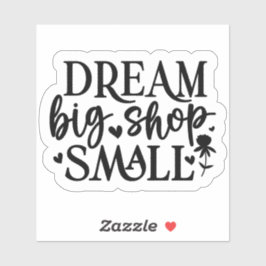 Pegatina Mensaje inspirador para paquetes para pequeñas emp