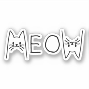 PEGATINA MEOW CATS