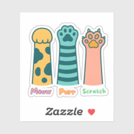 Pegatina Meow – Purr – Scratch stickers