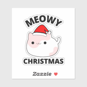 Pegatina Meowy Christmas Sticker