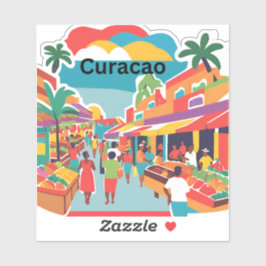 Pegatina Mercado de Curacao