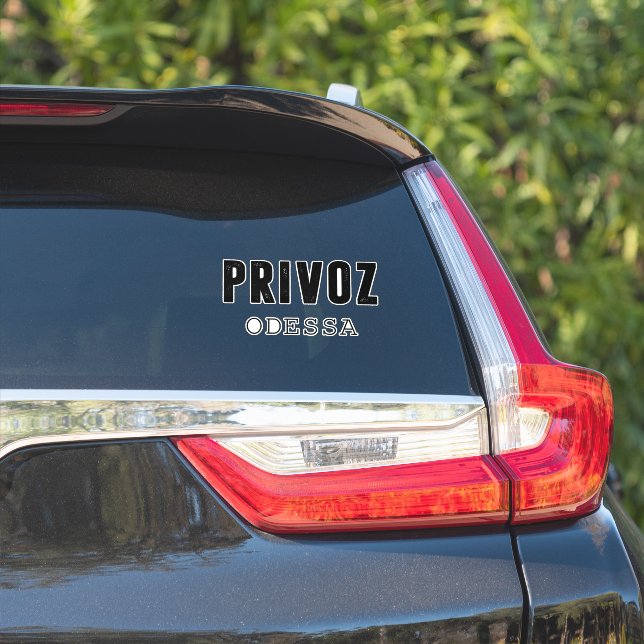Pegatina Mercado de Privoz Odesa (Lado del coche)