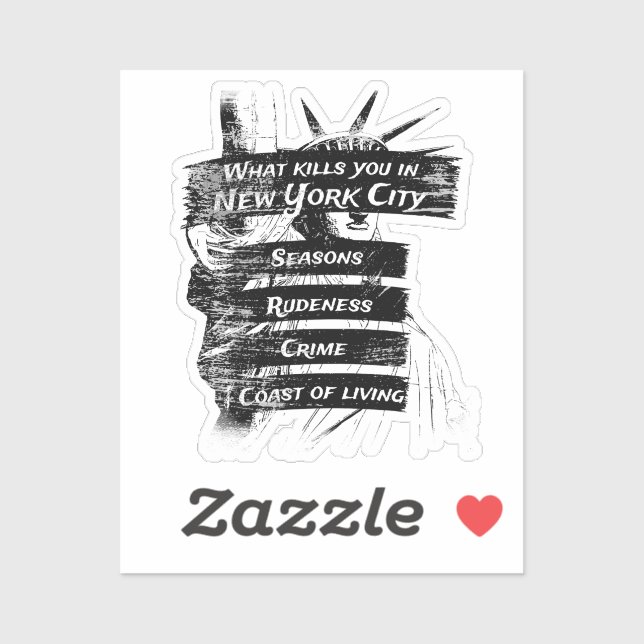 Pegatina Merica Humor América Estados Unidos Funny Patrioti (Hoja)