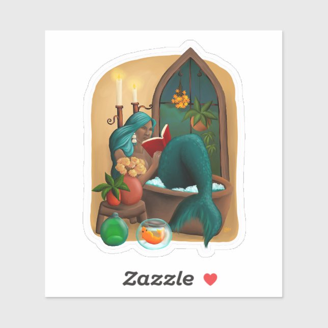 Pegatina Mermaid Inna Tub (Hoja)