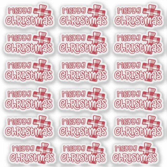 Pegatina Merry Christmas (Anverso)