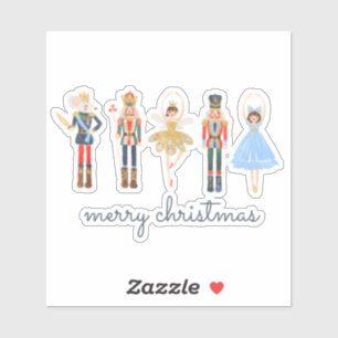 Pegatina Merry Christmas Nutcracker
