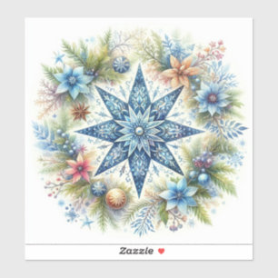 PEGATINA MERRY CHRISTMAS STAR