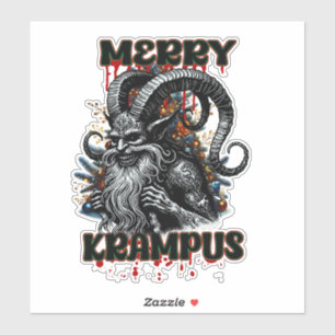 Pegatina Merry Krampus
