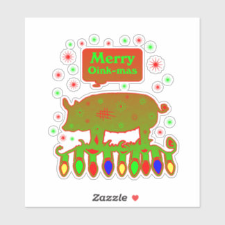 Pegatina Merry oink mas